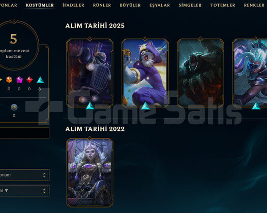 TR Unranked | 5 Kostüm - 34 Hero | LoL