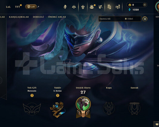TR Unranked | 5 Kostüm - 34 Hero | LoL