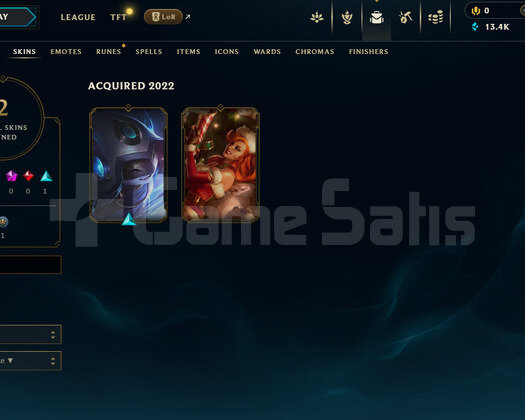 TR Unranked | 2 Kostüm - 13K Mö | LoL Hesap