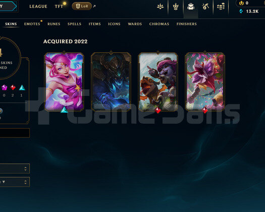 TR Unranked | 4 Kostüm - 13K Mö | LoL Hesap