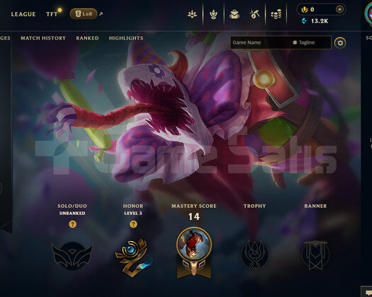 TR Unranked | 4 Kostüm - 13K Mö | LoL Hesap