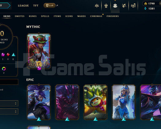 EUW Unranked | 1790 Rp - 10 Kostüm | Dereceli Hazı