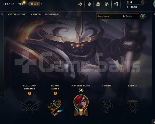 EUW Unranked | 1 Kostüm - 33 Hero | Dereceli Hazır