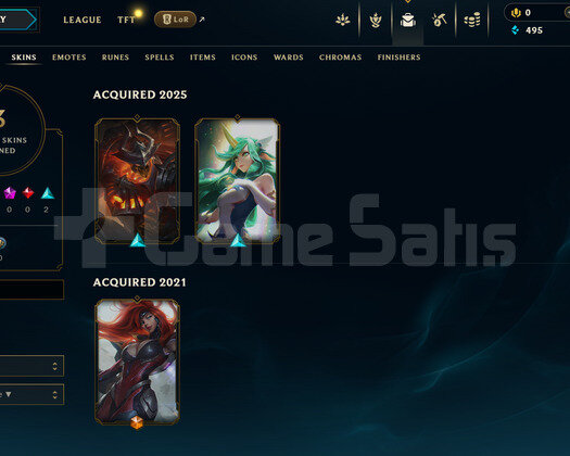EUW Unranked | 3 Kostüm - 30 Hero | LoL Hesap