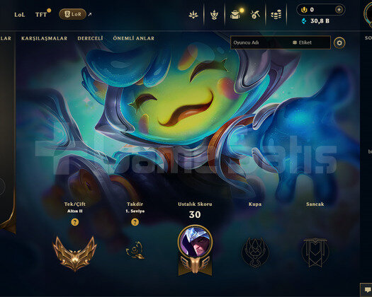 Euw Gold 2 HIGH MMR - 30K Öz - Mail Onaysız +1500