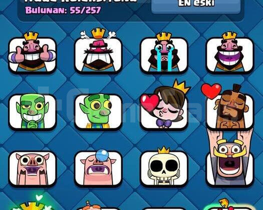 CLASH ROYALE FULL+FULL HESAP BOL EMOJILI 9500K PAZ