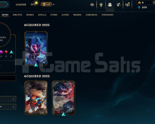 TR Unranked | 3 Kostüm - 25 Hero | LoL Hesap
