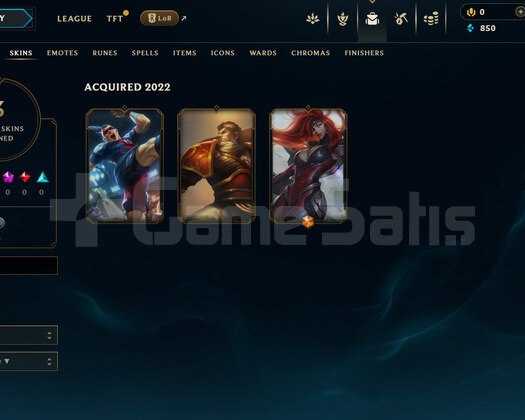 TR Unranked | 3 Kostüm - 20 Hero | LoL Hesap