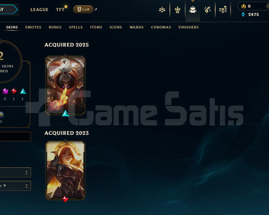 EUW Demir 2 | 2 Kostüm - 31 Hero | LoL Hesap