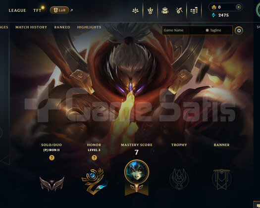 EUW Demir 2 | 2 Kostüm - 31 Hero | LoL Hesap
