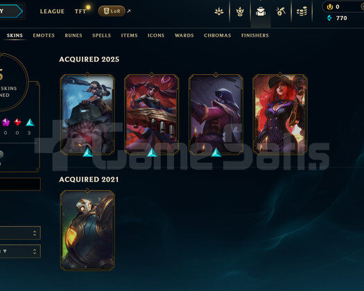 EUW Unranked | 5 Kostüm - 34 Hero | LoL Hesap