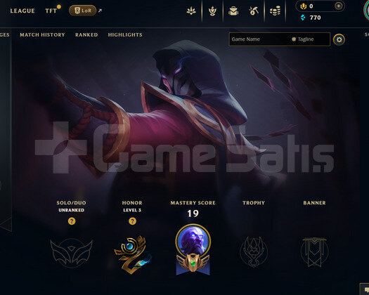 EUW Unranked | 5 Kostüm - 34 Hero | LoL Hesap