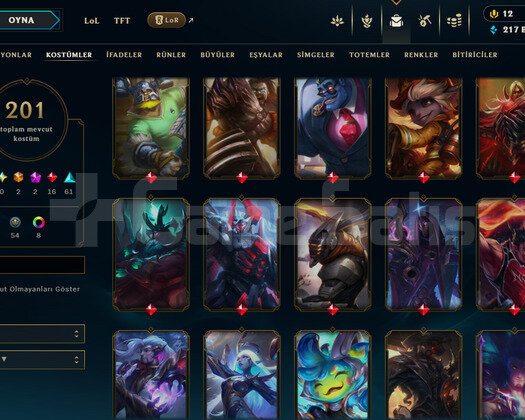 TR / 686 LEVEL / 201 SKIN / FULL HERO / +MAIL