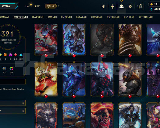 483 LEVEL / 321 SKIN / FULL HERO / +MAIL / +TEL
