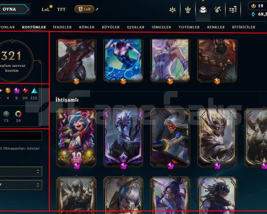 483 LEVEL / 321 SKIN / FULL HERO / +MAIL / +TEL