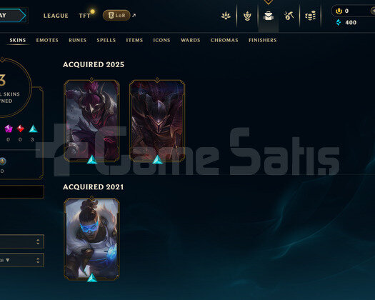 EUW Unranked | 3 Kostüm - 34 Hero | LoL Hesap