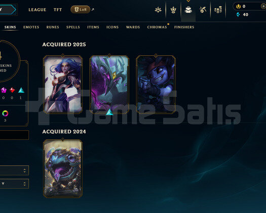 EUW Unranked | 3 Kostüm - 42 Hero | LoL Hesap