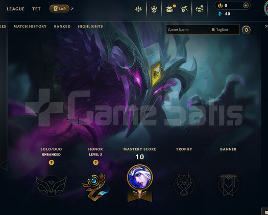 EUW Unranked | 3 Kostüm - 42 Hero | LoL Hesap