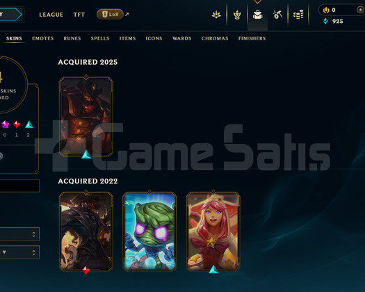 EUW Esnek Plat 4 | 4 Kostüm - 39 Hero | LoL Hesap