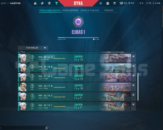 Diamond 1 High KDA Ucuz Hesap