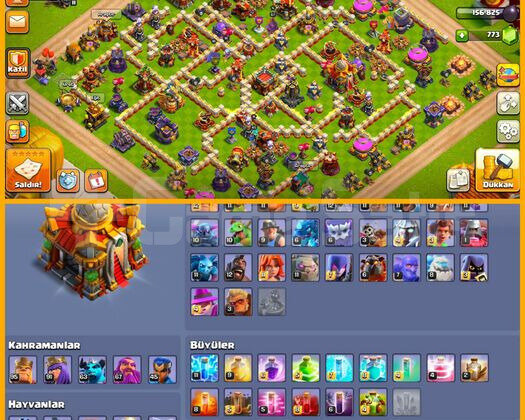COC TH16 | DOLU + 232 SEVİYE !
