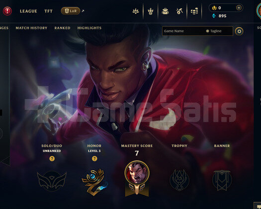 EUW Unranked | 1 Kostüm - 22 Hero | LoL Hesap