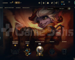 TR Unranked | 4 Kostüm - 30 Hero | LoL Hesap