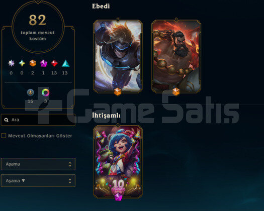 SEZON 2 HESABI 167 HERO 82 KOSTÜM 2 EBEDİ