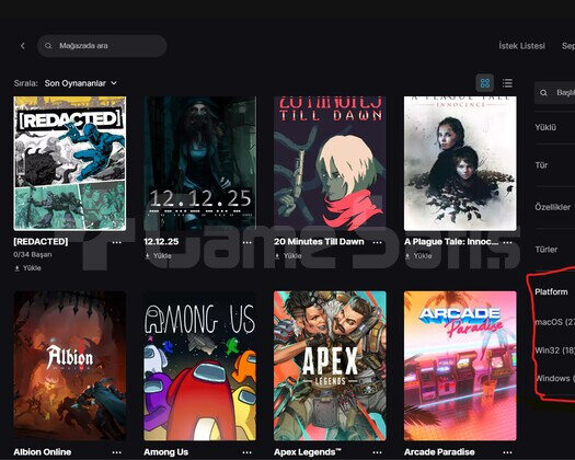 MAİL DEĞİŞEN 176 OYUNLU EPİC GAMES