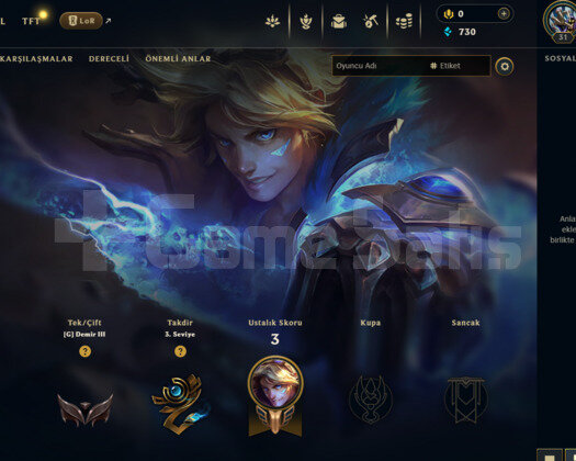 TR DEMİR 3 / 0LP / S12 HESABI
