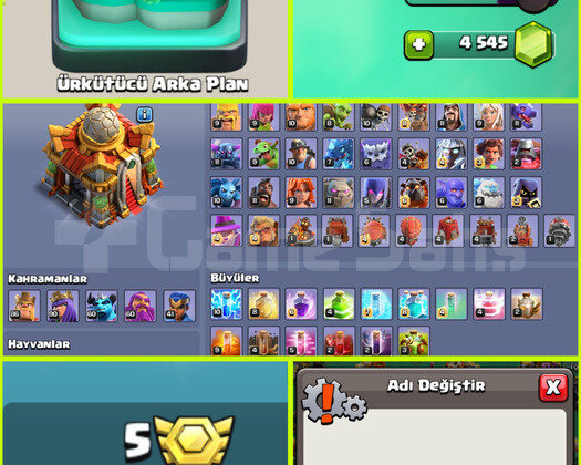 4600 YEŞİL TAŞ!! 600 MADALYALI!! TH 16 MAX HESAP