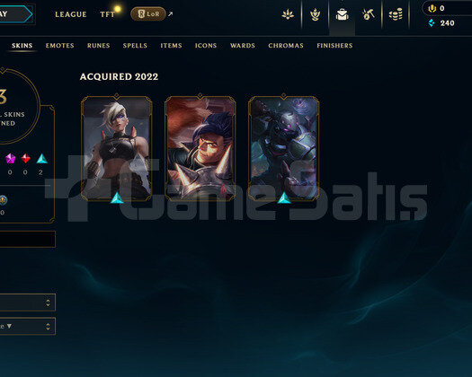 TR Unranked | 3 Kostüm - 23 Hero | LoL Hesap