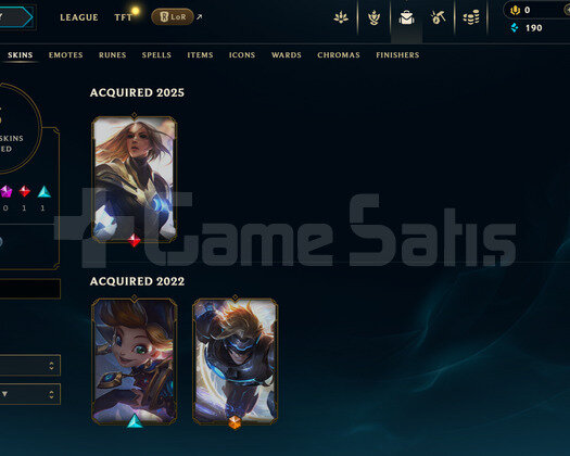TR Unranked | 3 Kostüm - 25 Hero | LoL Hesap