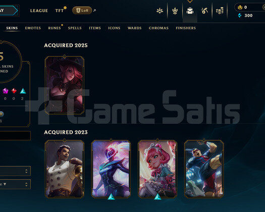 TR Unranked | 5 Kostüm - 32 Hero | LoL Hesap