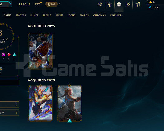 TR Unranked | 3 Kostüm - 22 Hero | LoL Hesap