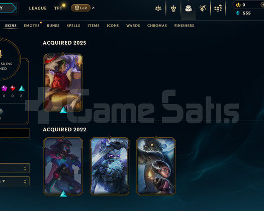 TR Unranked | 4 Kostüm - 24 Hero | LoL Hesap