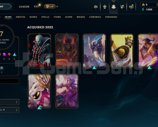TR Unranked | 7 Kostüm - 25 Hero | LoL Hesap