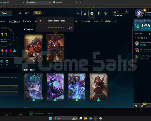EUW ZÜMRÜT 4! 70 WR handmade hesap 15 kostümlü
