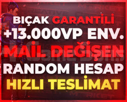+1 BIÇAK GARANTİ | 13.000VP ENV MAİL DEĞİŞEN HESAP