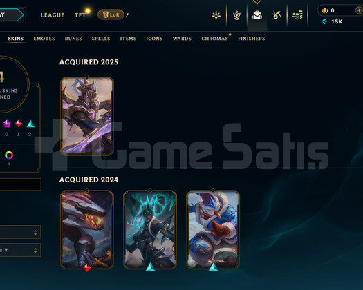 EUW Unranked | 4 Kostüm - 15K Mö | Dereceli Hazır