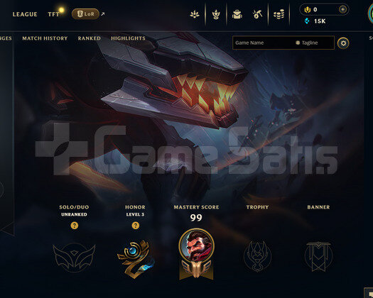 EUW Unranked | 4 Kostüm - 15K Mö | Dereceli Hazır