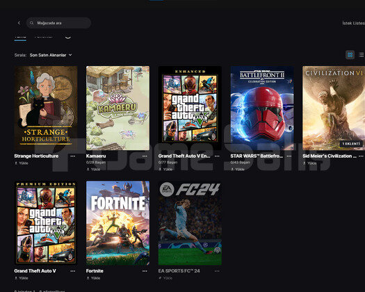 Epic Games Hesap Gta 5 Star Wars BattlefrontCiv VI
