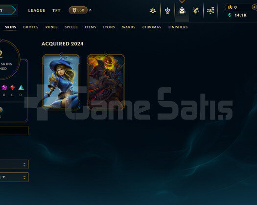 EUW Unranked | 2 Kostüm - 14K Mö | Dereceli Hazır