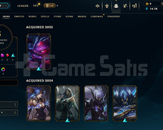 EUW Unranked | 5 Kostüm - 14K Mö | Dereceli Hazır