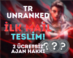 TR + UNRANKED + İLK MAİL TESLİM + ELLE KASILMIŞ!