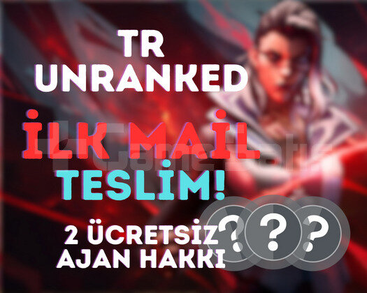 TR + UNRANKED + İLK MAİL TESLİM + ELLE KASILMIŞ!