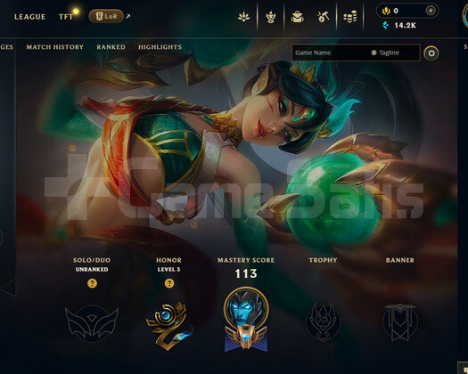 EUW Unranked | 4 Kostüm - 14K Mö | LoL Hesap