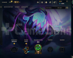 EUW Unranked | 3 Kostüm - 30 Hero | Dereceli Hazır