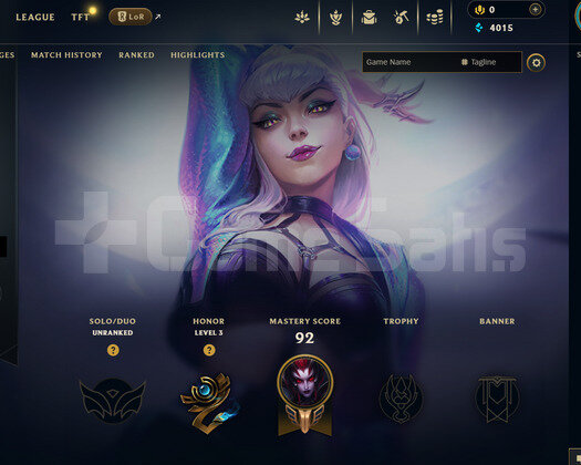 EUW Unranked | 3 Kostüm - 24 Hero | Dereceli Hazır
