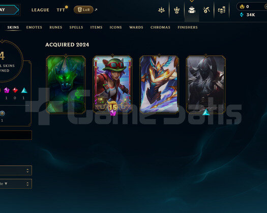 EUW Unranked | 4 Kostüm - 34K Mö | Dereceli Hazır